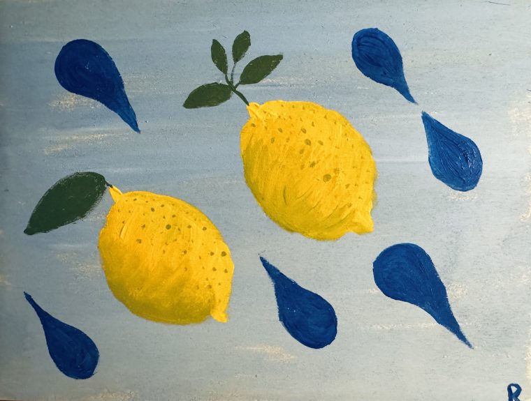 Tilted Lemon Blue